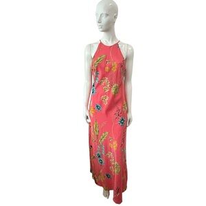 Vintage Silk Y2K Donna Morgan Floral Maxi Dress